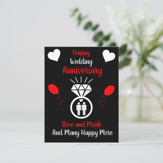 Jubileum Mannen bruiloft (Staand voorkant)