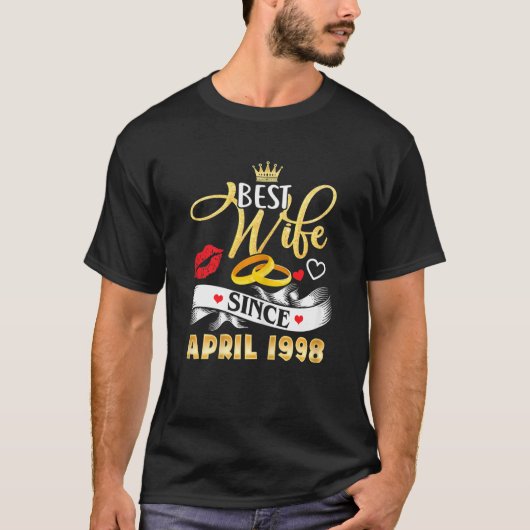 Jubileum met 24 bruiloft t-shirt (Voorkant)