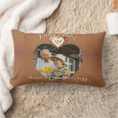 Jubileum met 3rd Weddenschap Foto Leder Afbeelding Kussen (Deken)