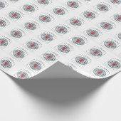 , Jubileum met brandafdeling Cadeaupapier (Hoek)