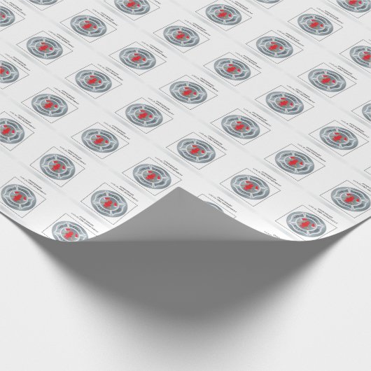 , Jubileum met brandafdeling Cadeaupapier (Hoek)