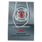 , Jubileum met brandafdeling Medium Cadeauzakje (Achterkant)