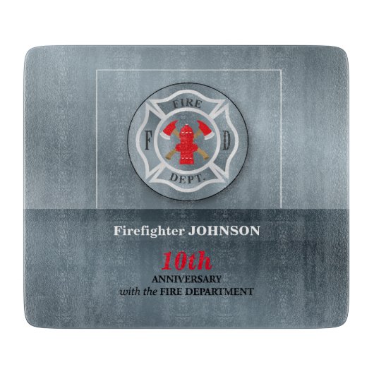 , Jubileum met brandafdeling Snijplank (Voorkant)