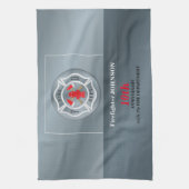 , Jubileum met brandafdeling Theedoek (Verticaal)