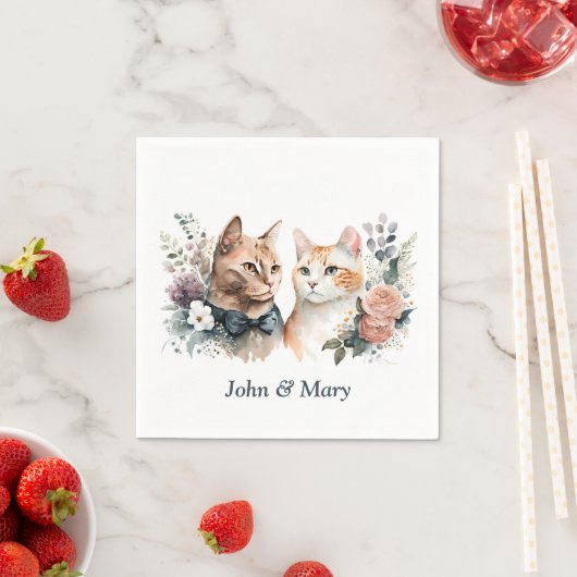 Jubileum met bruiloft op wit servet (Insitu)