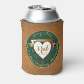 Jubileum met derde bruiloft (Afbeelding) koeler (Blikje Achterkant)