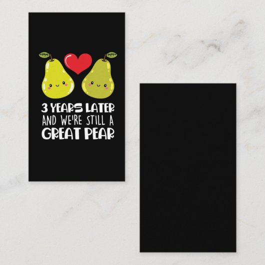 Jubileum met derde bruiloft Reuzenparen Visitekaartje (Voorkant / Achterkant)