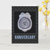 Jubileum met politie, Badge Kaart (Gele Bloem)