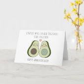 Jubileum met vergrendeling - Avocado Kaart (Gele Bloem)