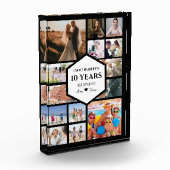 Jubileum met zeshoekig midden fotoblok (Links)