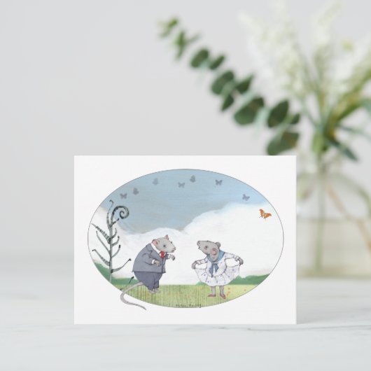 Jubileum Mice Briefkaart (Staand voorkant)