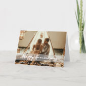 Jubileum Modern Foto | Happy Couple Pic & Name Kaart (Voorkant)