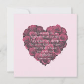 Jubileum Modern Heart Rozen Romantisch Quote Kaart (Voorkant)