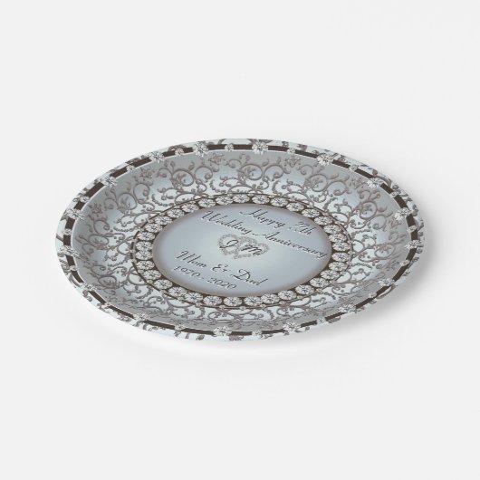 Jubileum-monogram Bord (Gekanteld)