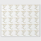 Jubileum Monogram Z Gift Wrapping paper Cadeaupapier (Vlak)