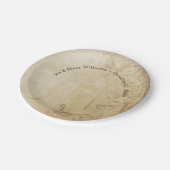 Jubileum najaar stempelpartij papieren bordje (Gekanteld)