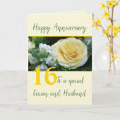  Jubileum — neef en echtgenoot Kaart (Gele Bloem)