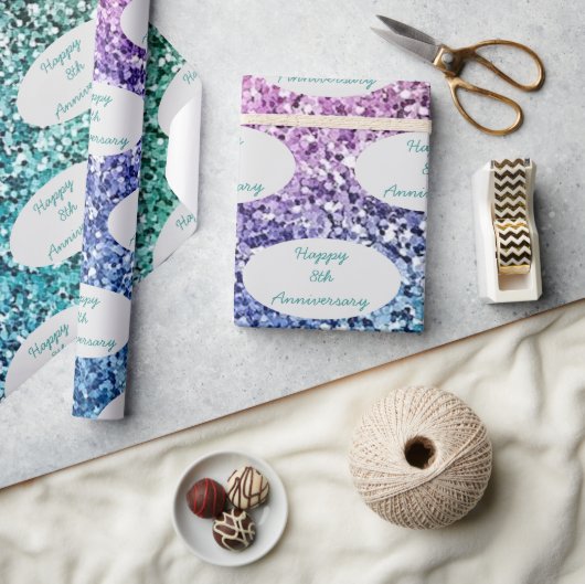 Jubileum of belangrijke gebeurtenis aangepaste naa cadeaupapier (Crafts)