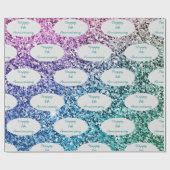 Jubileum of belangrijke gebeurtenis aangepaste naa cadeaupapier (Vlak)