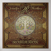 Jubileum of bruiloftsboom poster (Voorkant)