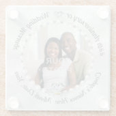 Jubileum Onderzetters, bruiloft foto Onderzetters (Achterkant)