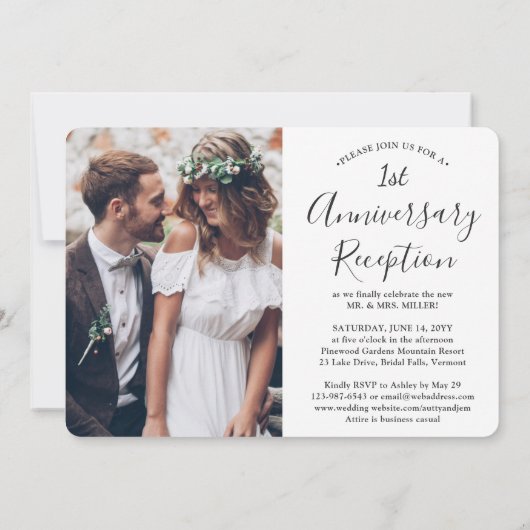 Jubileum-ontvangst We doen nog steeds 4 foto-bruil Kaart (Achterkant)