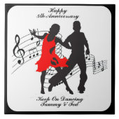 Jubileum OP DANCING VERGETEN Tegeltje (Voorkant)