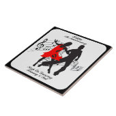 Jubileum OP DANCING VERGETEN Tegeltje (Zijkant)