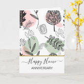 Jubileum op je nieuwe woningmakelaarsauto kaart (Gele Bloem)