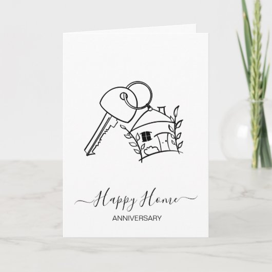 Jubileum op je nieuwe woningmakelaarsauto kaart (Voorkant)