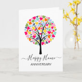 Jubileum op je nieuwe woningmakelaarsauto kaart (Gele Bloem)