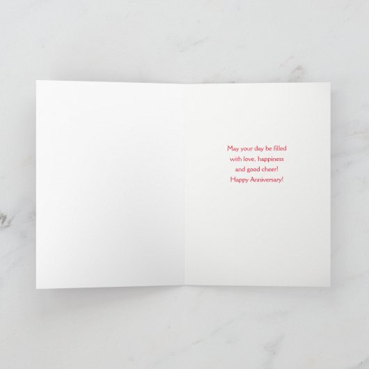 Jubileum op kerstsneeuw en wijn kaart (Binnen)