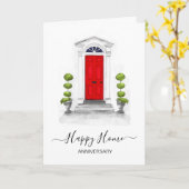 Jubileum op uw nieuwe huismakelaar kaart (Gele Bloem)