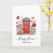 Jubileum op uw nieuwe huismakelaar kaart (Gele Bloem)