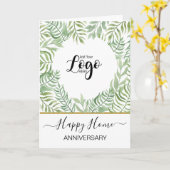 Jubileum op uw nieuwe woning makelaar auto kaart (Gele Bloem)