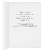 Jubileum op Valentijn dag zegeningen Jar Vase (Binnen (Rechts))