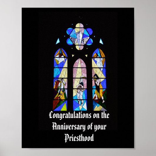 Jubileum Ordination Personalized Pastor Priest Poster (Voorkant)
