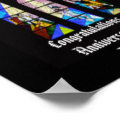 Jubileum Ordinationeel Persoonlijke Pastor Prieste Poster (Hoek)