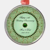 Jubileum Ornament Emerald Wedding  (Voorkant)
