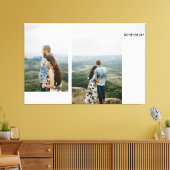 Jubileum paar foto collage canvas afdruk (Insitu (Woonkamer))