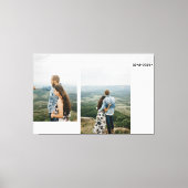 Jubileum paar foto collage canvas afdruk (Voorkant)