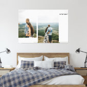 Jubileum paar foto collage canvas afdruk (Insitu (Slaapkamer))