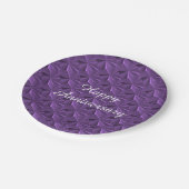 Jubileum Paarse diamantpapieren Borden van Janz Papieren Bordje (Gekanteld)