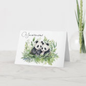 Jubileum Panda Beren Kaart (Voorkant)