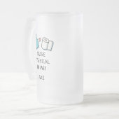 Jubileum pandemisch Jaar Gepersonaliseerd Matglas Bierpul (Voorkant links)