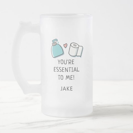 Jubileum pandemisch Jaar Gepersonaliseerd Matglas Bierpul (Links)