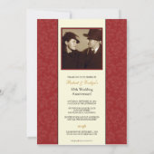  Jubileum Partij Aangepaste uitnodiging (rood) (Achterkant)