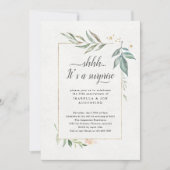 Jubileum Partij bij de Waterverf Floral Kaart (Voorkant)