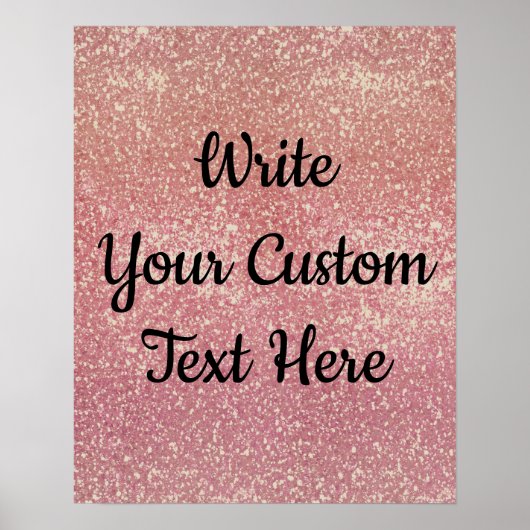 Jubileum Partij Foto Prop Roze Gold Dag Poster (Voorkant)