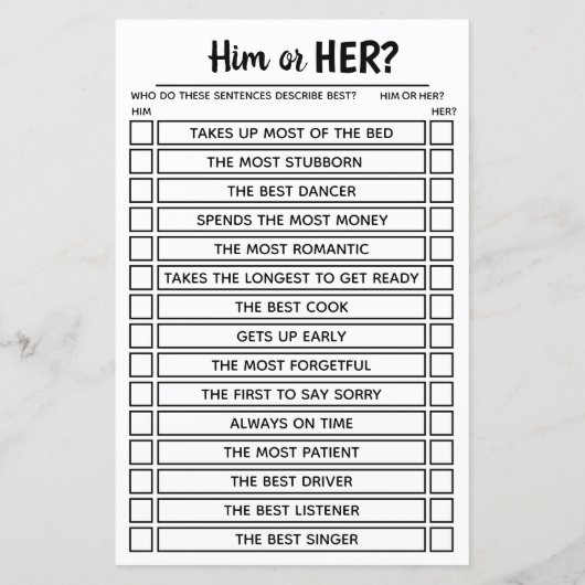 Jubileum Partij game die het beste weet en hem of  (Achterkant)